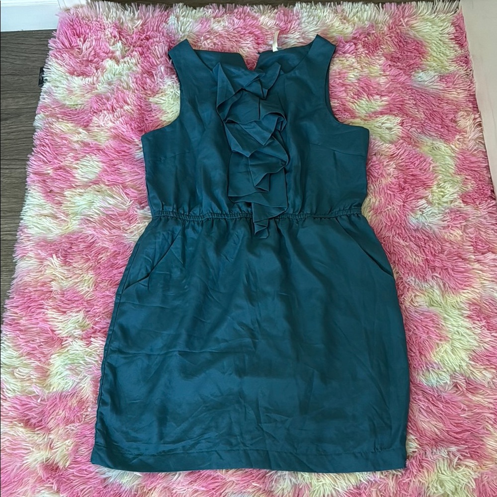 Miami Blue Ruched Sundress Sleeveless Mini